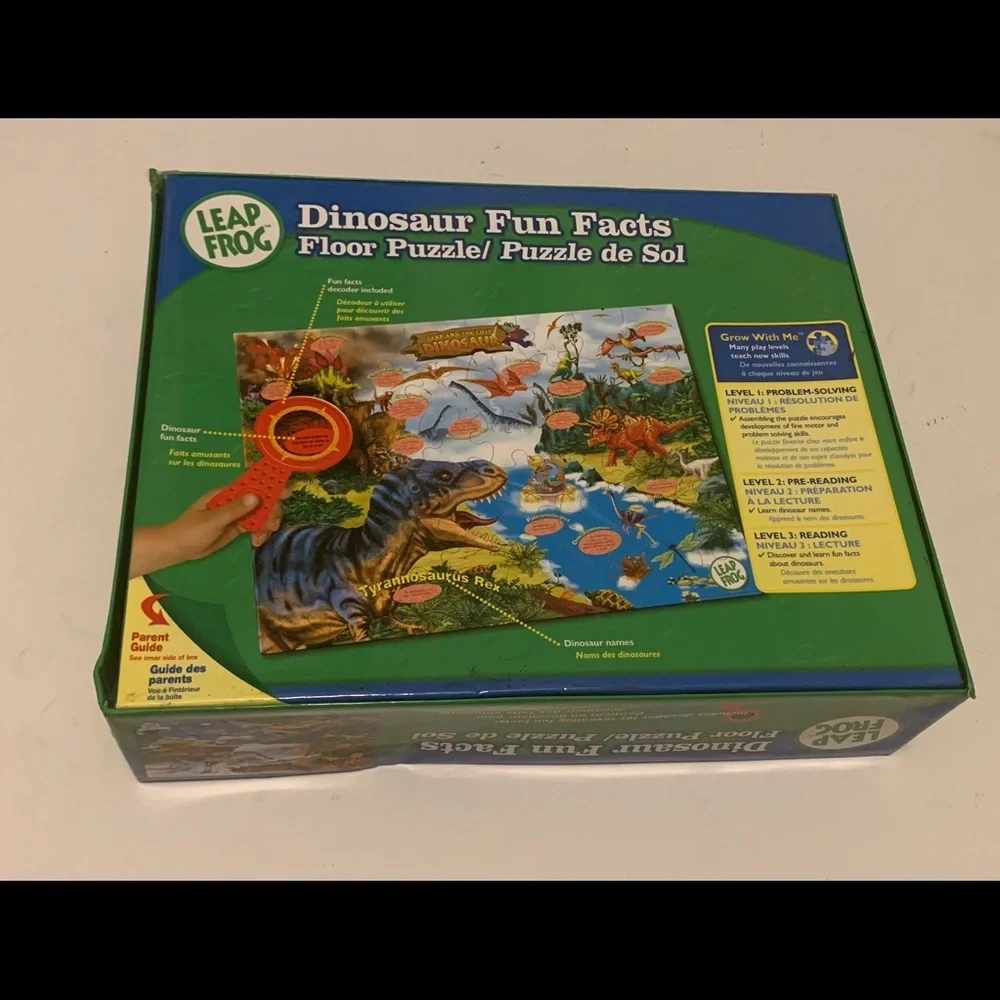 Leapfrog floor puzzle-dinosaur‎ fun facts